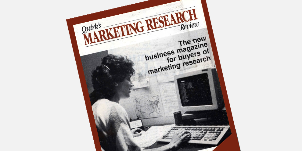 Trade Talk Marketing Research 1986