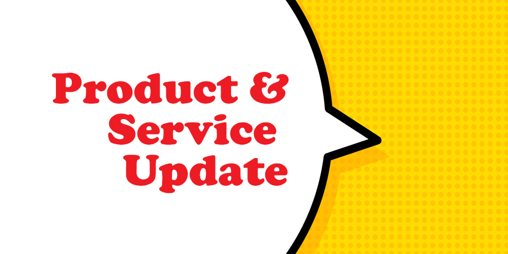 Product And Service Update May