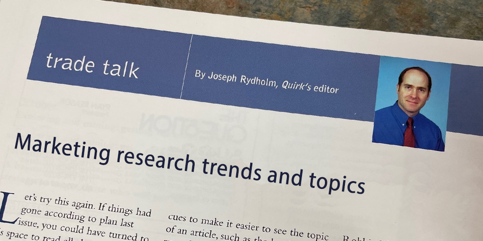 Marketing Research Discussion On Trends