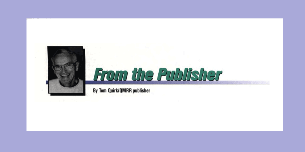 From The Marketing Research Publisher 1999