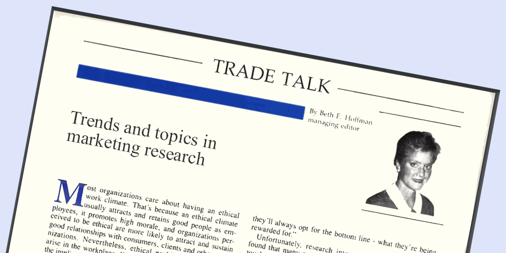 Marketing Research Trade Talk With Beth Hoffman