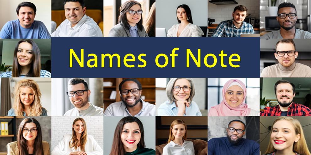Insights Industry Names Of Note October