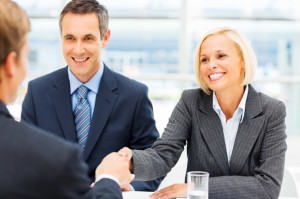 Business Partners Shaking Hands