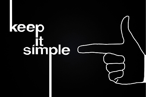 Keep It Simple Text Illustration Id537348357
