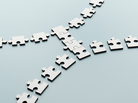Jigsaw Pieces Bridging The Gap Picture Id500434701