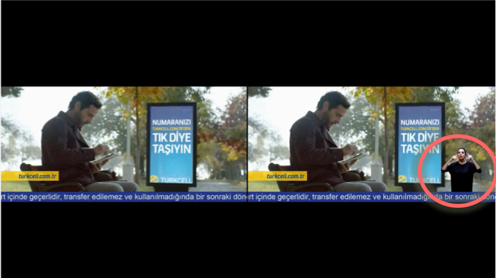 Ad With Sign Language