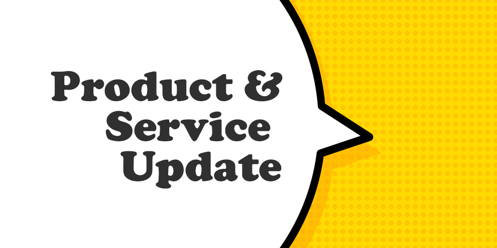 Product And Service Update May