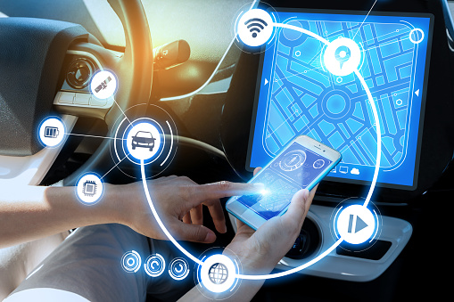 Wireless Communication Between Smart Phone And Car Instrument Panel