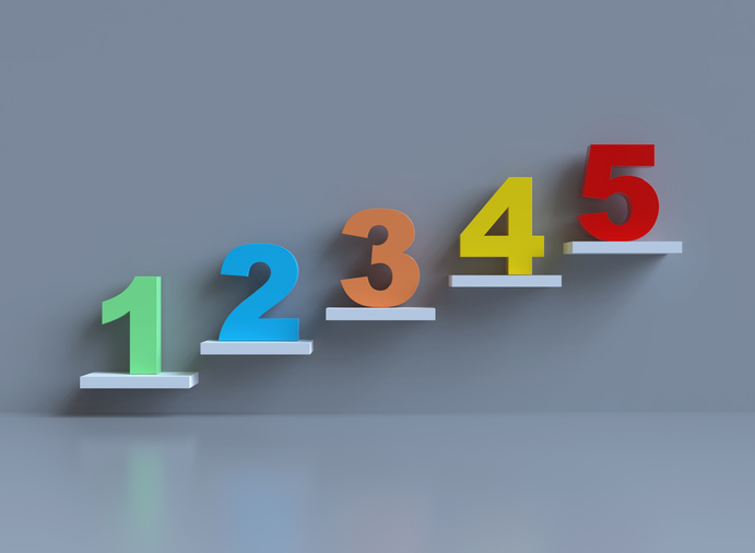5 Steps With Numbers