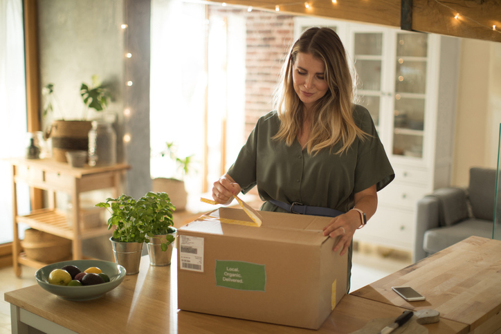 Woman Got Package From Meal Delivery Service