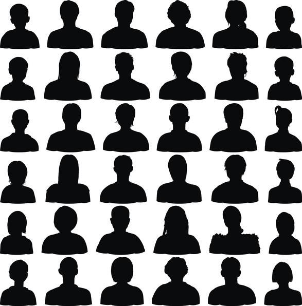 Detailed Head Silhouettes