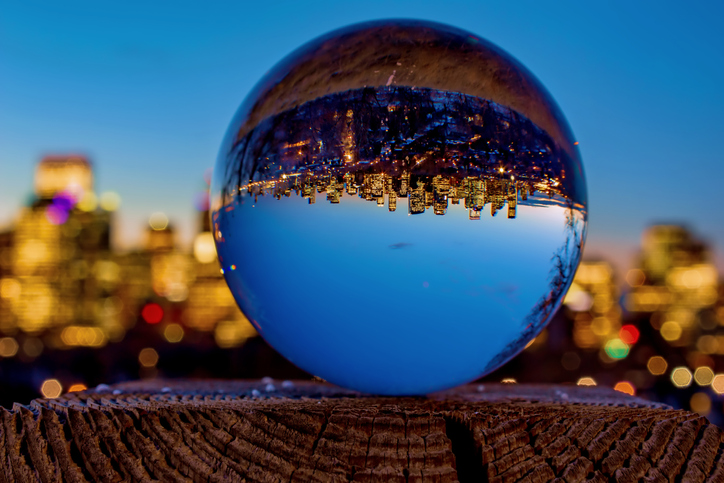 Unique View Through A Lensball