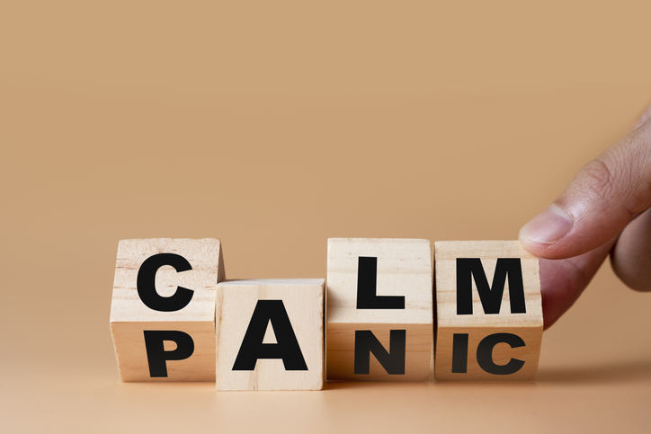 Panic To Calm Letter Blocks