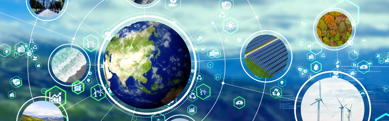 Environmental technology concept. Sustainable development goals.