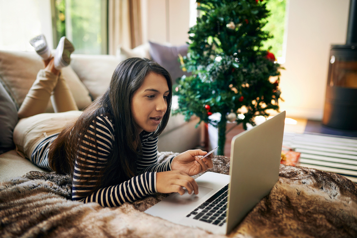 Online Christmas Shopping At Home