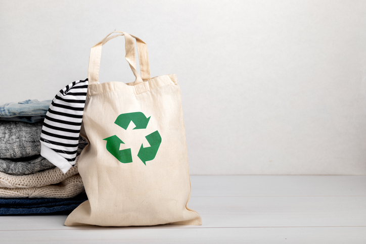 Sustainable Clothes And Recycle Bag