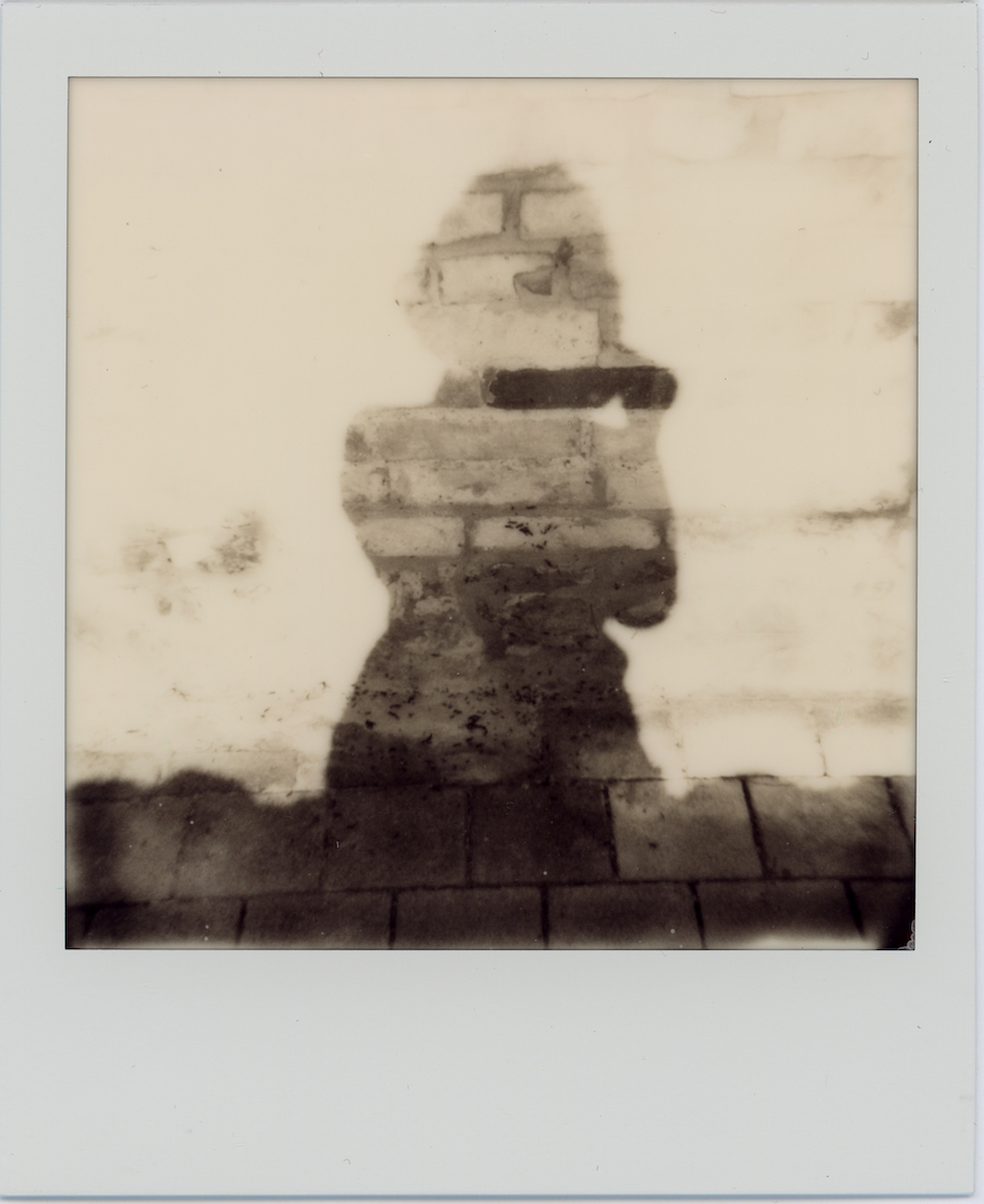 The author’s self-portrait: The image was taken in 2018 with a polaroid camera and is part of Riccardi’s larger body of work called 