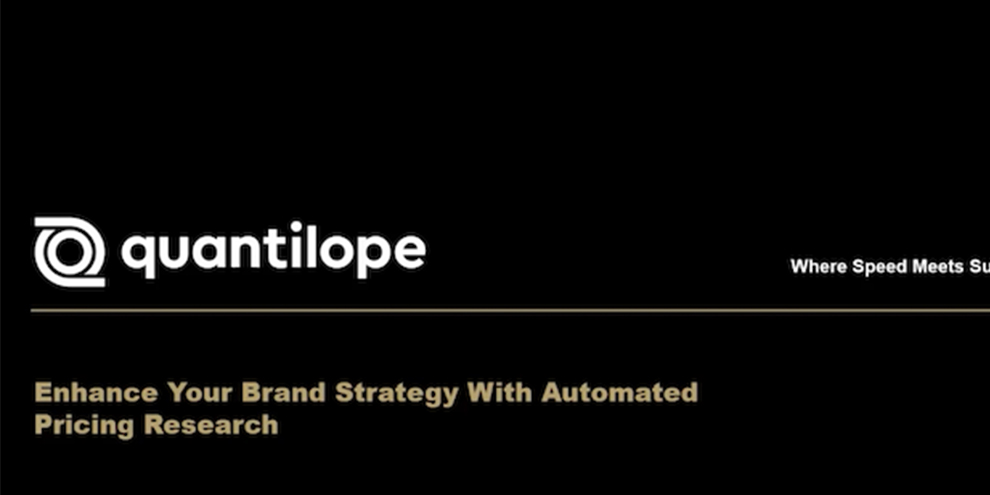 Quantilope's opening slide from their January 26, 2022 webinar.