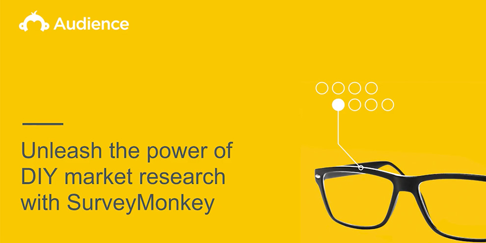 Surveymonkey Opening Slide Yellow With Black Glasses