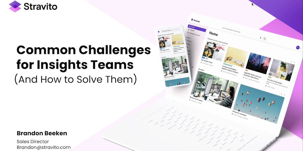 Stravito Webinar Common Insights Challenges