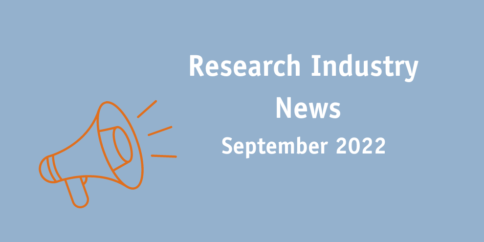 Research Industry News September 2022