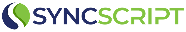 SyncScript logo.
