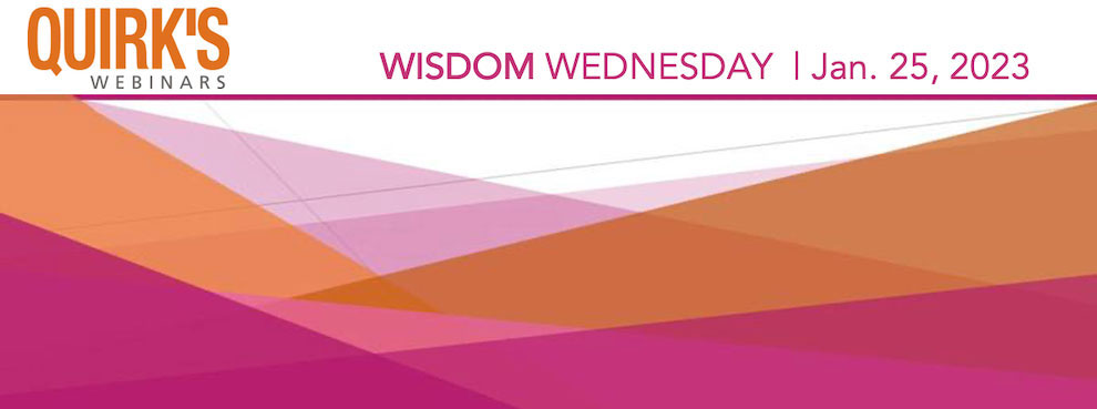 Marketing Research And Insights Industry Wisdom Wednesday January