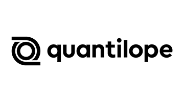 quantilope logo in black on a white background.