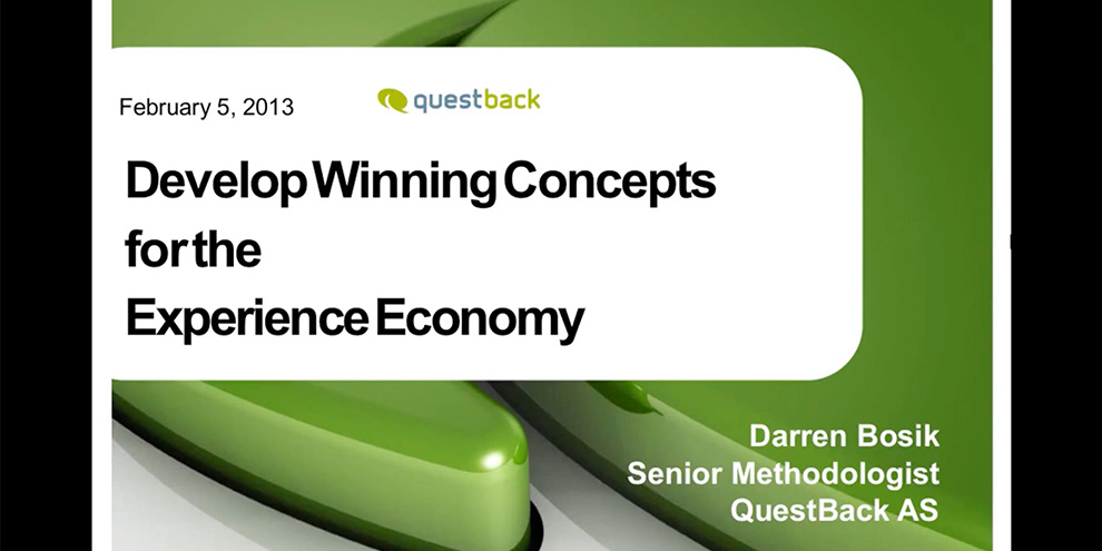 Questback Webinar Title Slide Experience Economy