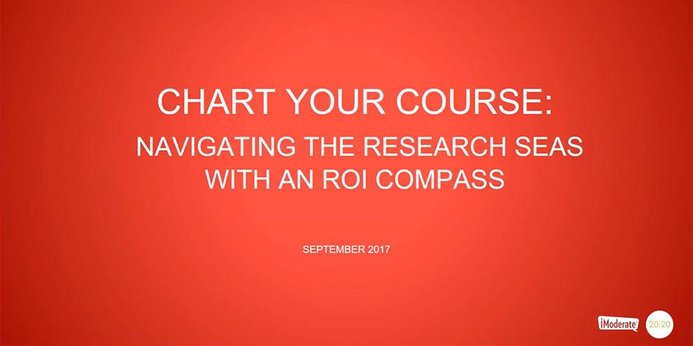 Imoderate 20|20 Research Webinar Title Slide Using Roi Compass