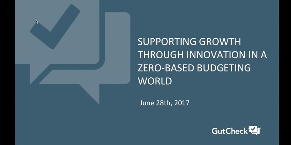Gutcheck Webinar Title Slide Supporting Growth Inzero Based Budgeting World