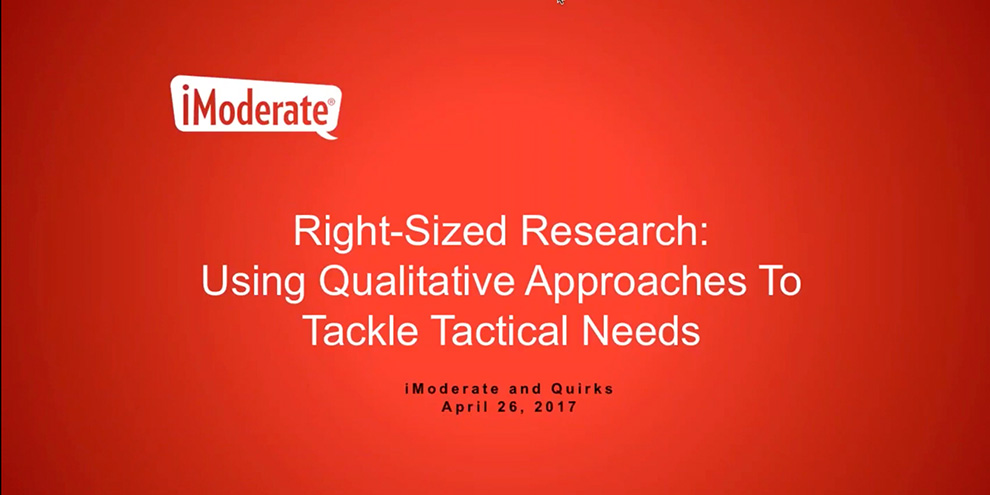 Imoderate Webinar Title Tackle Tactical Needs Qualitative Approaches