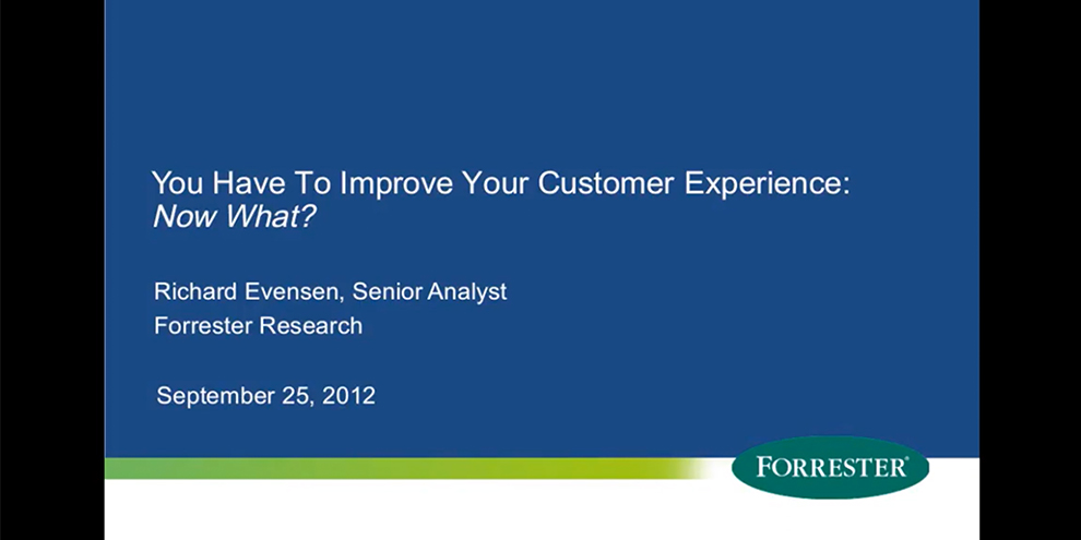 Forrester Webinar Title Slide Customer Experience