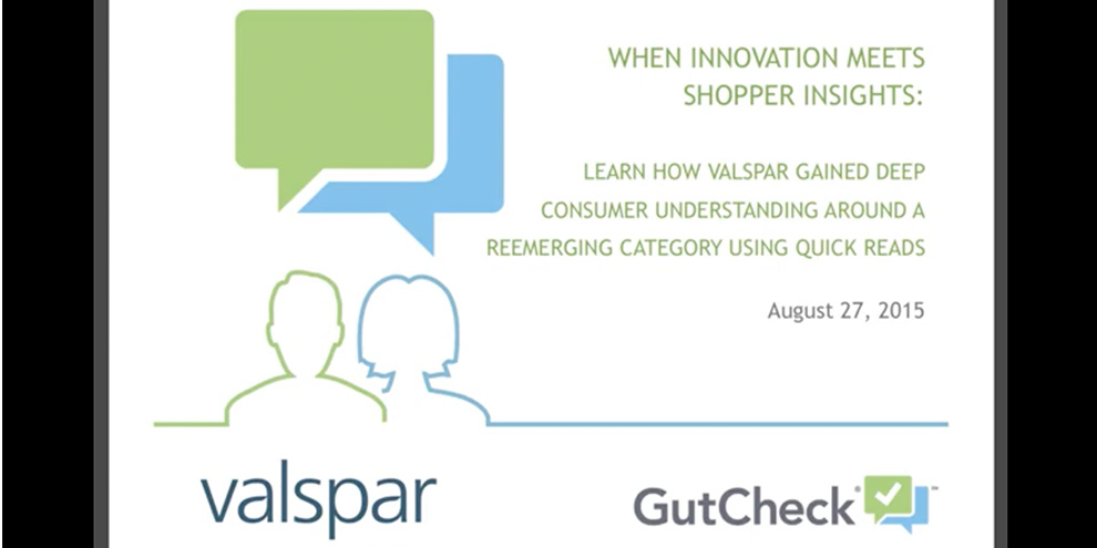 Gutcheck Valspar Innovation Meets Shopper Insights Title Slide