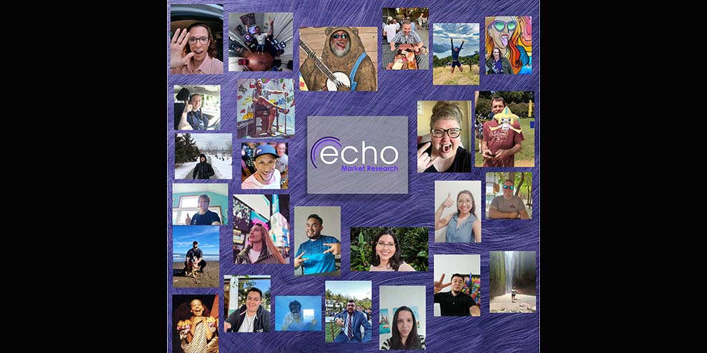 Black Background Square Image Purple Background Images Employees Enjoyment Echo Market Logo