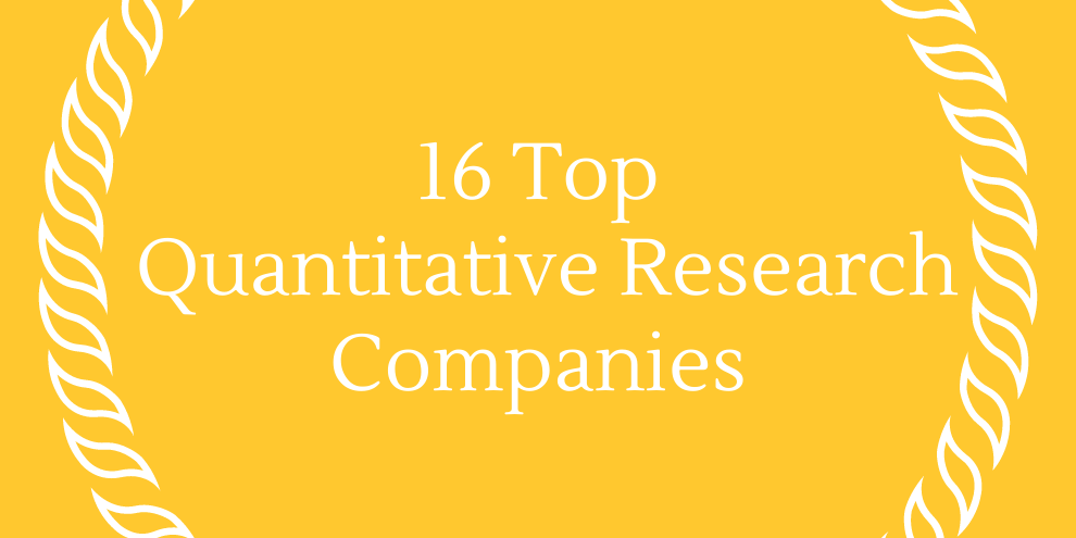 May June 2023 16 Top Quantitative Research Companies