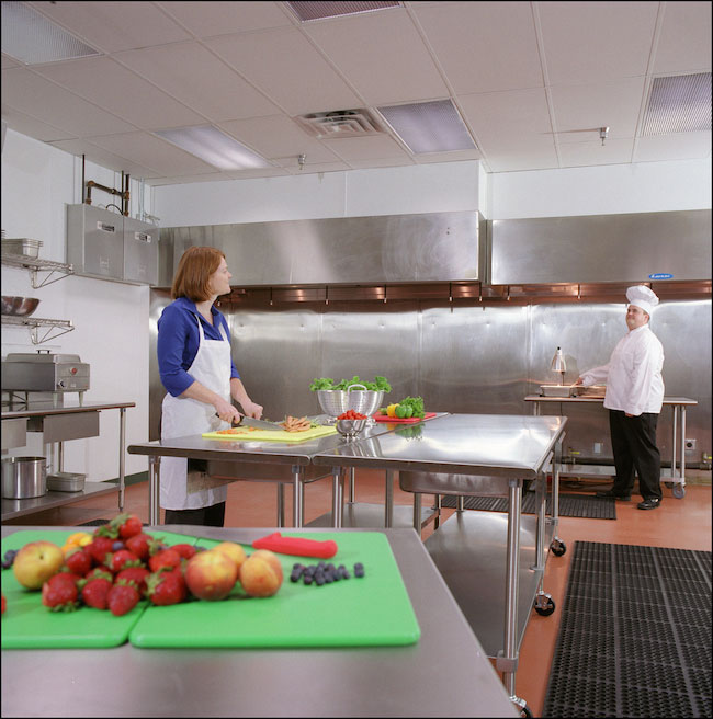 Herron Associates kitchen with two people.