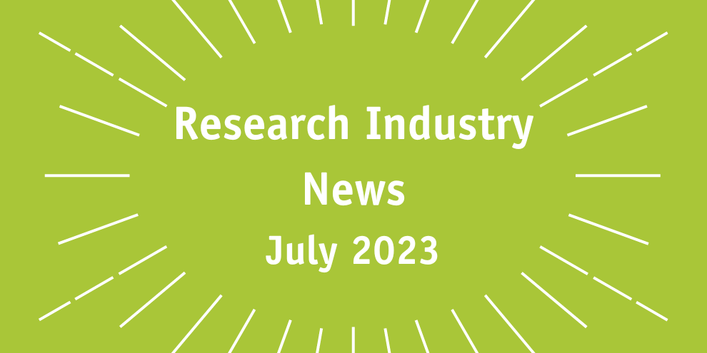 Research Industry News July 2023