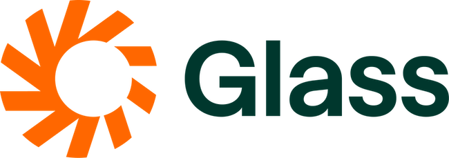 Glass logo.