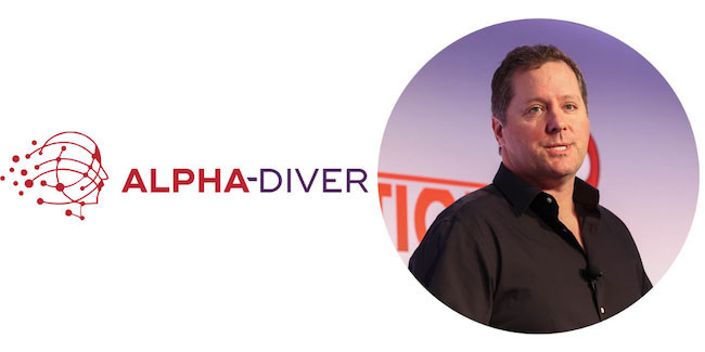 Alpha-Diver logo and Hunter Thurman image.