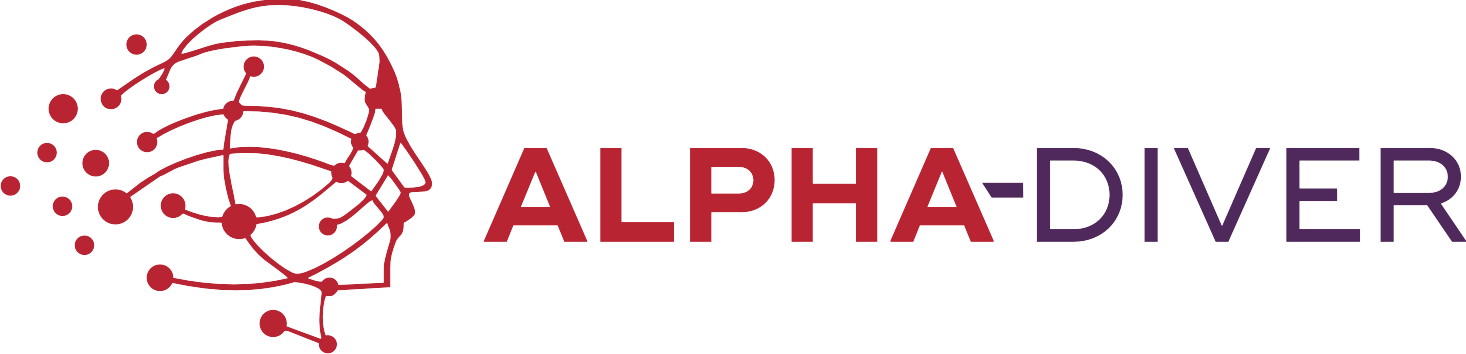 Alpha-Diver logo.