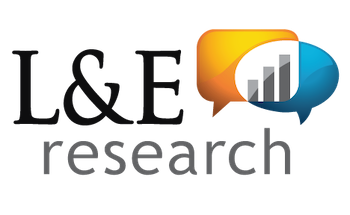 L&E Research logo.