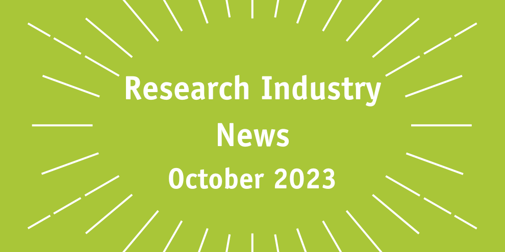 Research Industry News October 2023