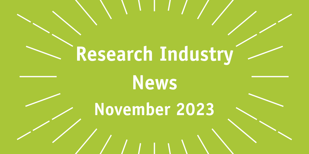 Research Industry News November 2023