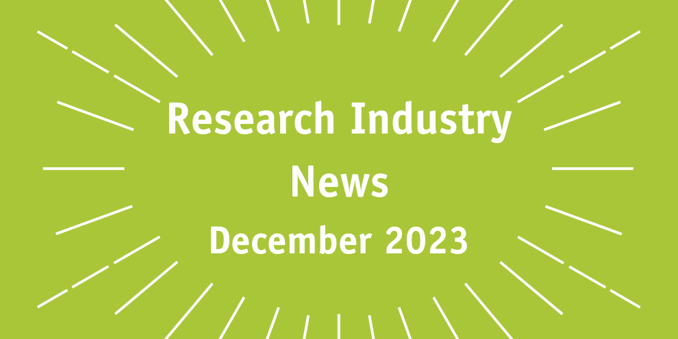Research Industry News December 2023