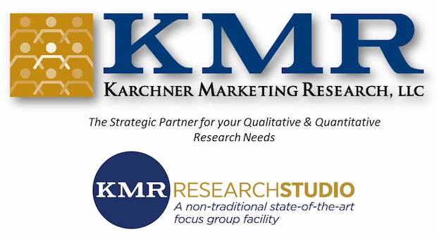 Karchner Marketing Research LLC and KMR ResearchStudio logo.