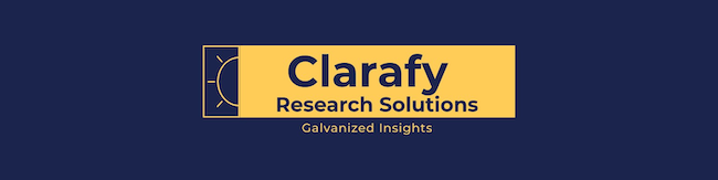 Clarafy Research Solutions logo.