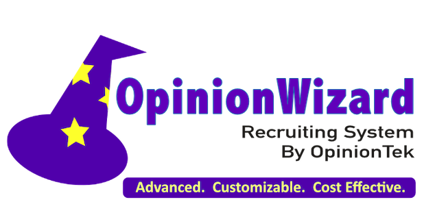 OpinionWizard Recruiting System by OpinionTek logo.