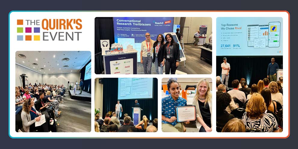 Quirks Event 2025 Future Insights Brands Are Making Smarter Decisions Faster Rival Technologies Group Reach3 Insights