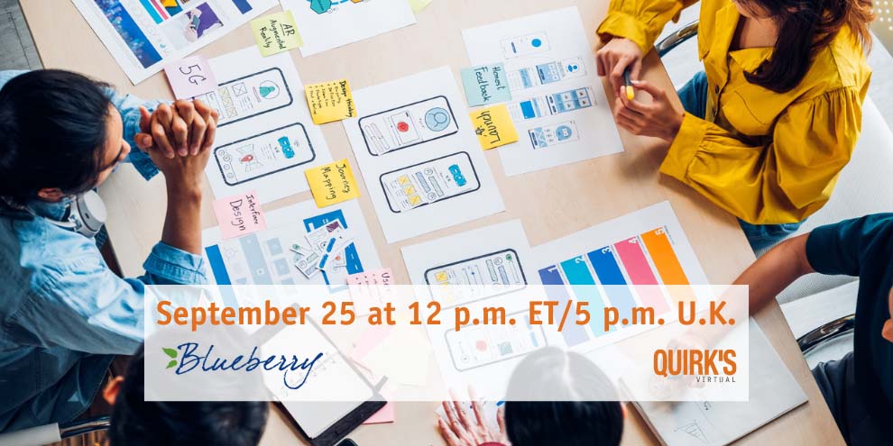 Quirks Virtual Sessions September Data Quality Rooted Strong Research Design Reckner Blueberry